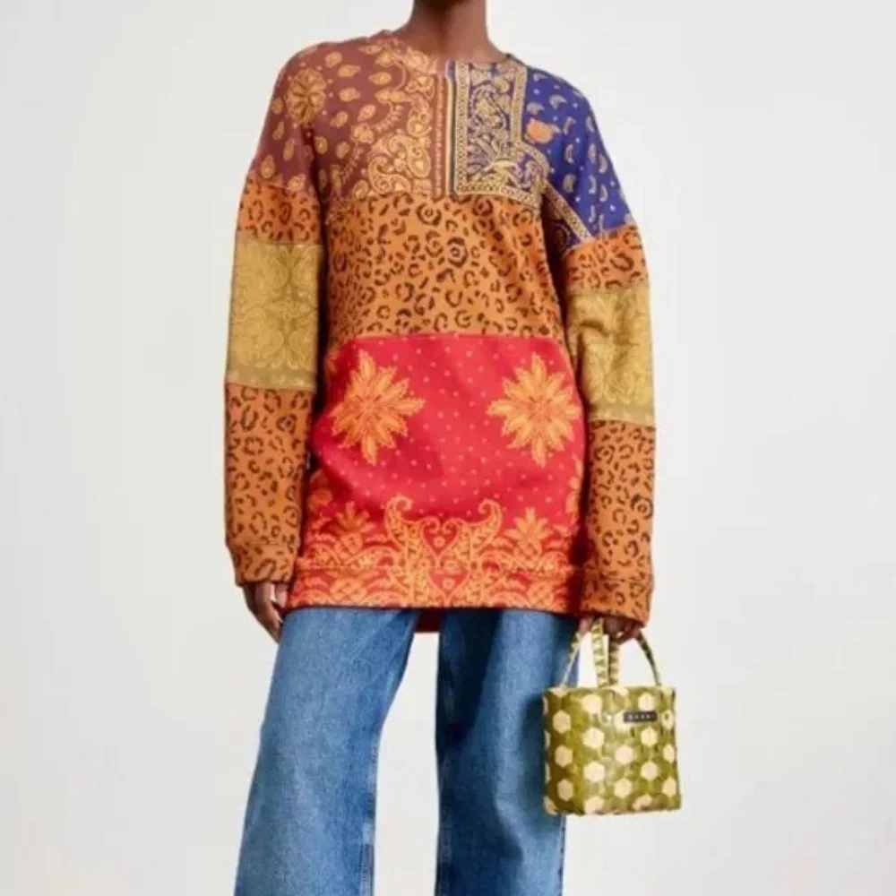 FARM Rio Multicolor Patchwork Sweatshirt - Picture 3 of 11